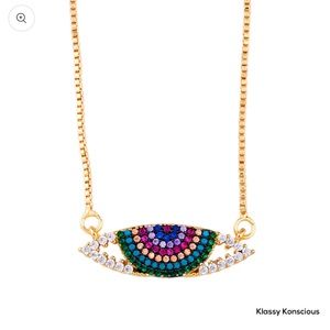 Evil Eye Gold Necklace “Determined”